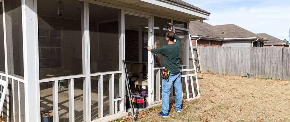 cheapest way to winterize screened in porch